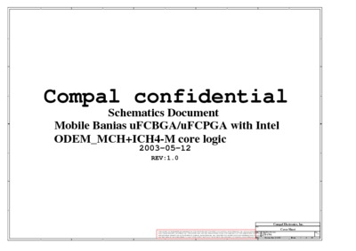 Compal LA-1701 R1.0 Schematics