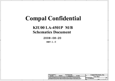 Compal LA-4501P R1.0 Schematics