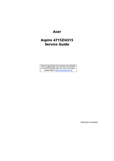 Acer Aspire 4715Z 4315