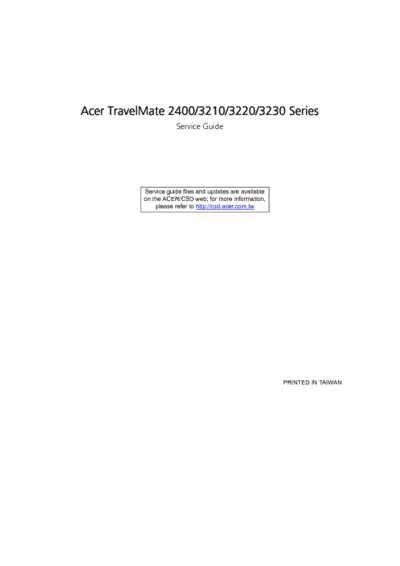 Acer Travelmate 2400 3210 3220 3230