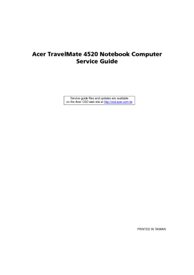 Acer Travelmate 4520