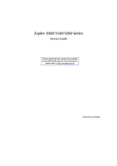 Acer Aspire 3000 3500 5000