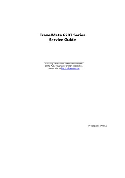 Acer Travelmate 6293