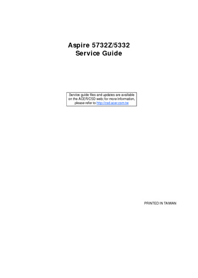 Acer Aspire 5732Z 5332