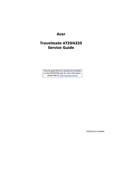 Acer Travelmate 4720 4320