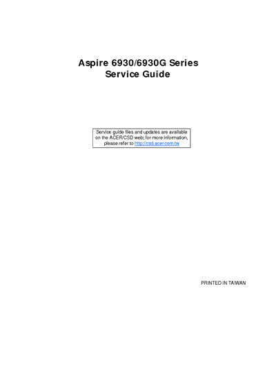 Acer Aspire 6930 6930G