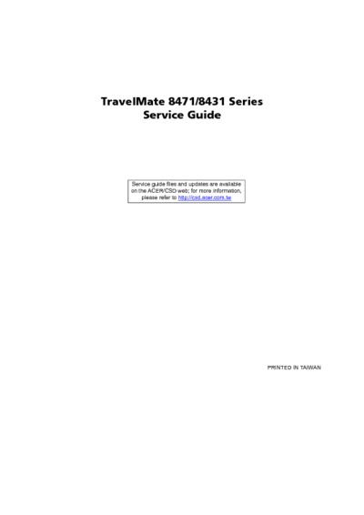 Acer Travelmate 8471 8431