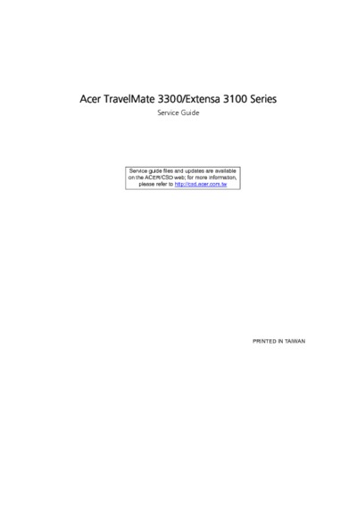 Acer Travelmate 3300 EXTENSA 3100