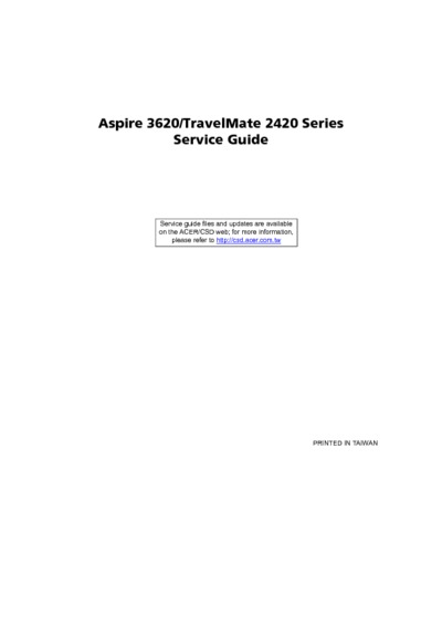 Acer Aspire 3620 Travelmate 2420