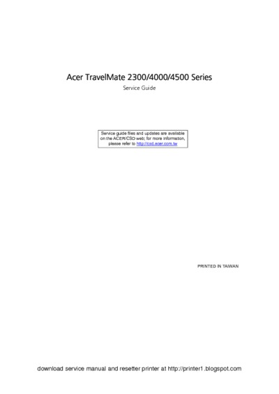 Acer Travelmate 2300 4000 4500