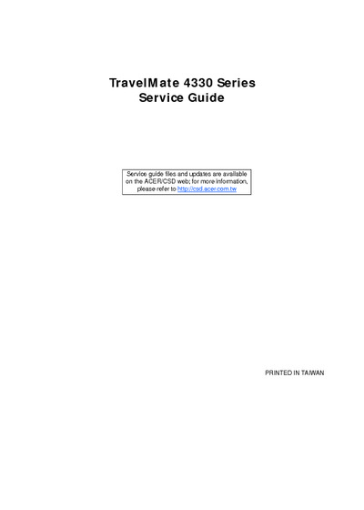 Acer Travelmate 4330 4330G
