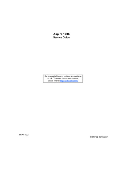 Acer Aspire 1606