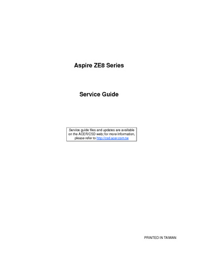 Acer Aspire ZE8