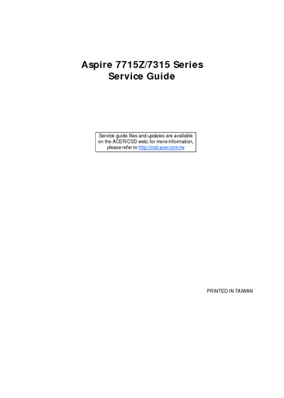 Acer Aspire 7715Z 7315