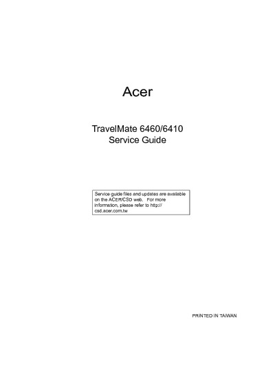 Acer Travelmate 6460 6410
