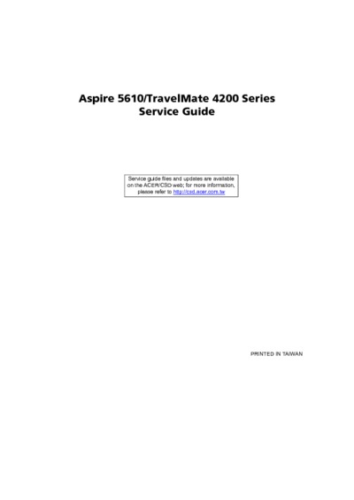 Acer Aspire 5610 Travelmate 4200
