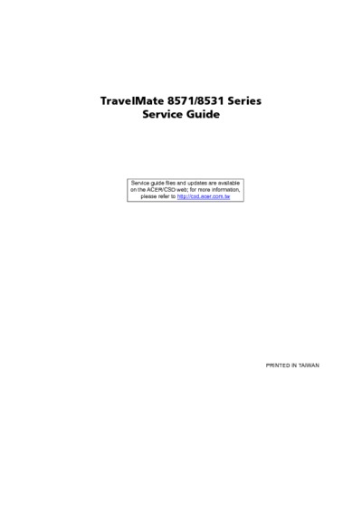 Acer Travelmate 8571 8531