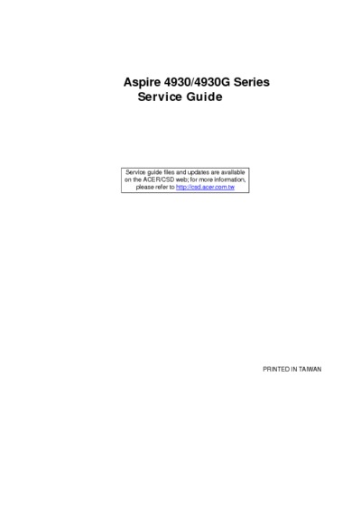 Acer Aspire 4930 4930G