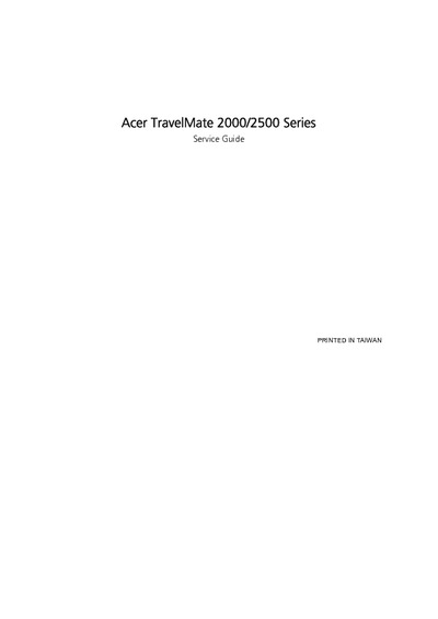 Acer Travelmate 2000 2500