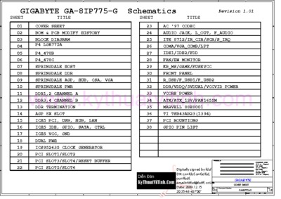GIGABYTE GA-8IP775-G - REV 1.01