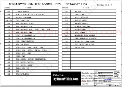 GIGABYTE 8I865GMF-775 - REV 1.0