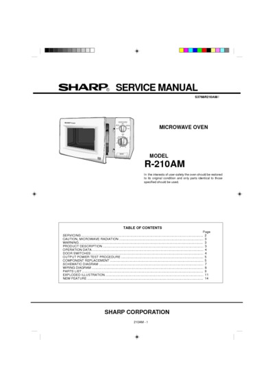 Sharp R210Am-008
