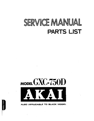 AKAI GXC-750D