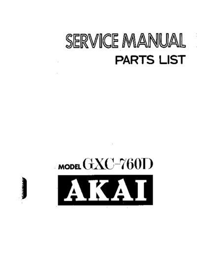 AKAI GXC-760D