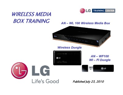 LG Wireless Media Box Training