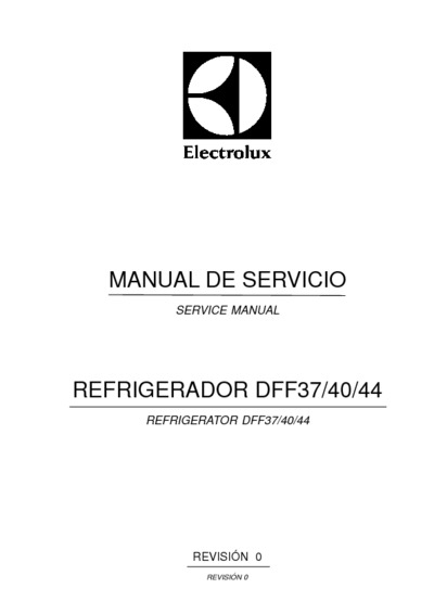 ELECTROLUX DFF37, DFF40, DFF44