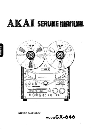 AKAI GX-646 reel to reel tape sm