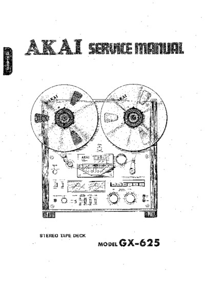AKAI GX-625 reel to reel tape sm