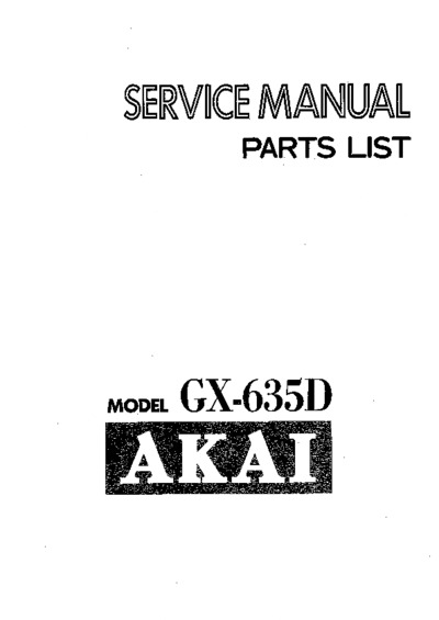 AKAI GX-635D reel to reel tape sm