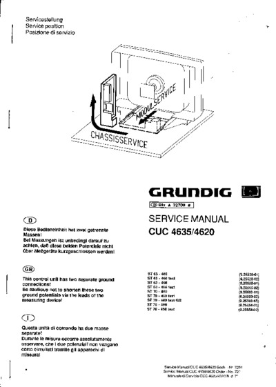 Grundig CUC4635, CUC4620