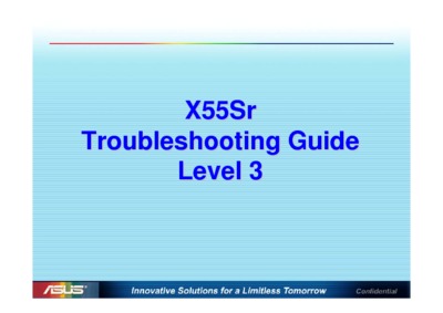 Asus X55Sr Troubleshooting Guide