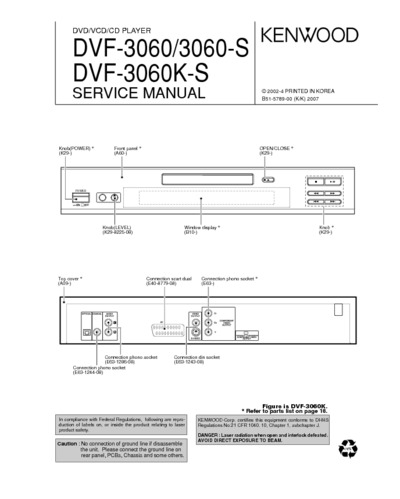 KENWOOD DVF-3060, DVF-3060, DVF-3060K-S