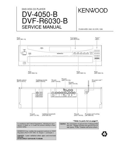 KENWOOD DV-4050 DVF-R6030-B