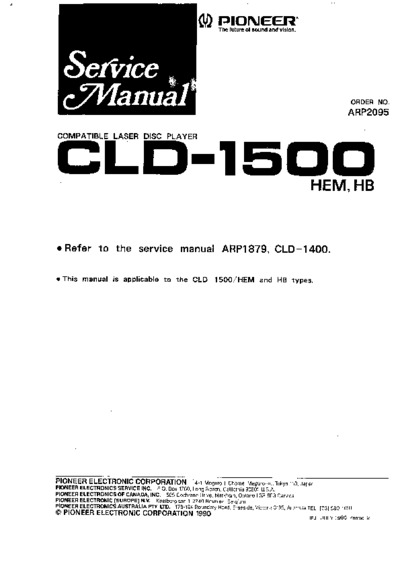 Pioneer CLD1500