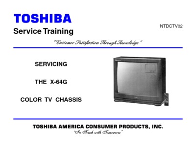Toshiba CTV2 Chassis X-64G