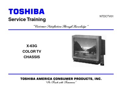 Toshiba CTV1 Chassis X-63G