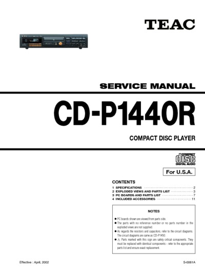 Teac CD-P 1440 R