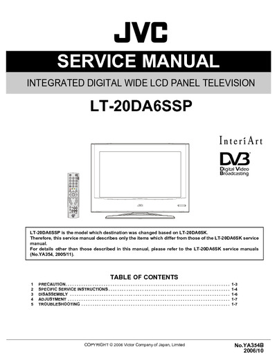 JVC LT-20DA6SSP LCD