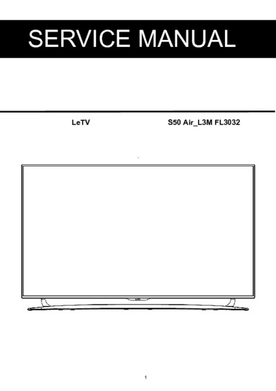 LeTV S50 Air L3M FL3032 LCD TV SM