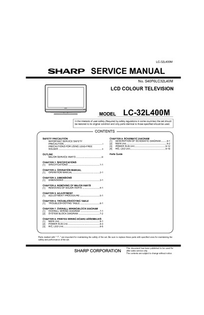 Sharp LC-32L400M