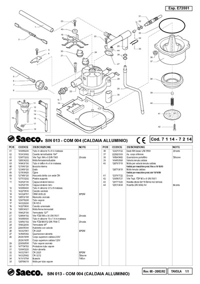 Saeco COM 004 Coffee machine