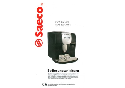 Saeco SUP 021 Coffee machine