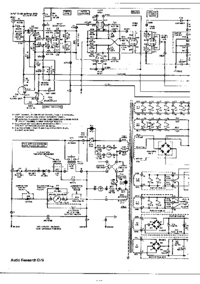 Audio Research d79a Power amplifier-schematic