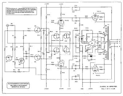 Audio Research classic30 Power amplifier-schematic