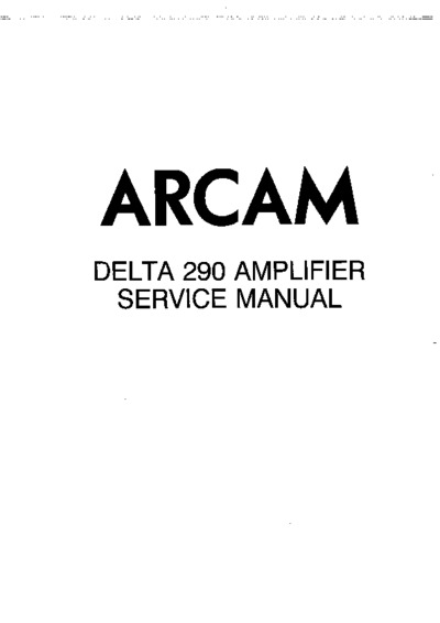 Arcam Delta-290 Amplifier