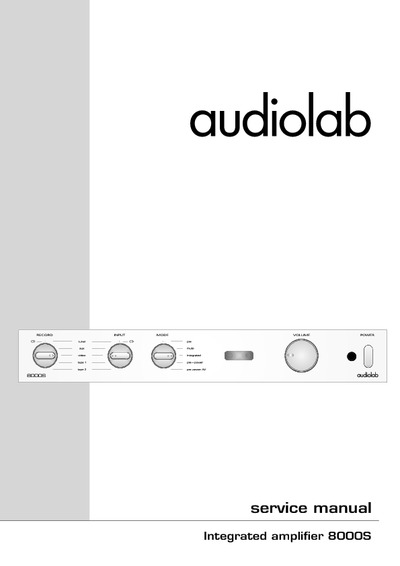 AudioLab 8000s integrated amplifier sm